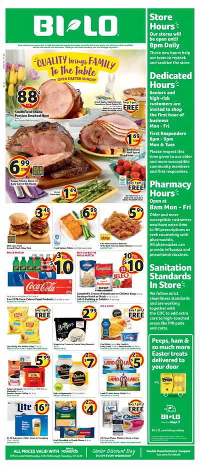 BI-LO Weekly Ad & Flyer April 8 to 14