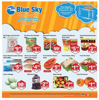 Blue Sky Supermarket (North York) Flyer October 25 to 31