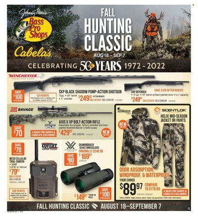 Cabela's (GA) Weekly Ad Flyer Specials August 18 to September 7, 2022