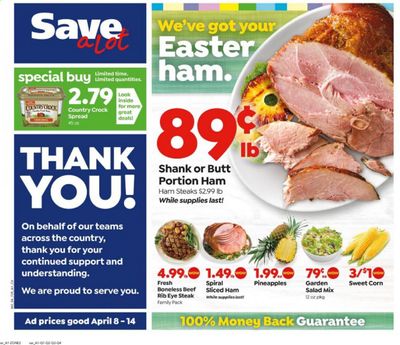 Save a Lot Weekly Ad & Flyer April 8 to 14