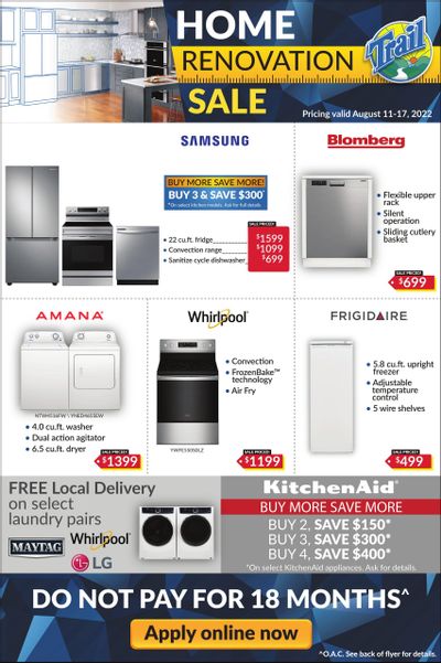 Trail Appliances (AB & SK) Flyer August 11 to 17