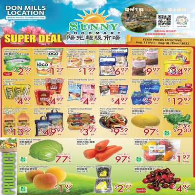 Sunny Foodmart (Don Mills) Flyer August 12 to 18