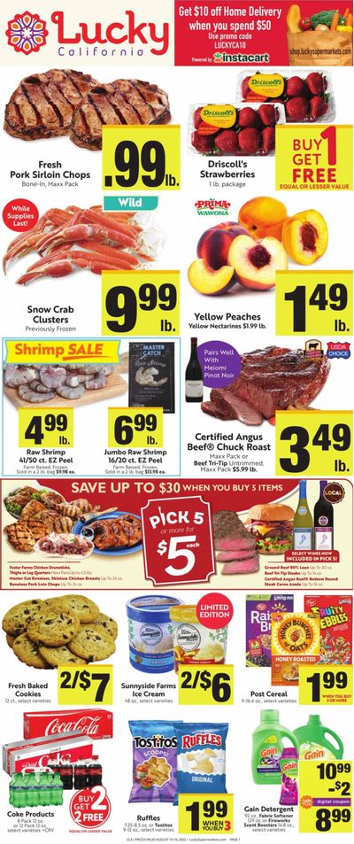 Lucky California Weekly Ad Flyer Specials August 10 to August 16, 2022
