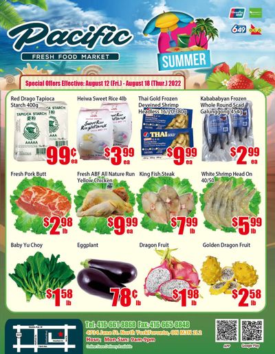 Pacific Fresh Food Market (North York) Flyer August 12 to 18