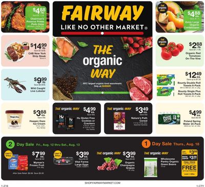 Fairway Market (CT, NJ, NY) Weekly Ad Flyer Specials August 12 to August 18, 2022