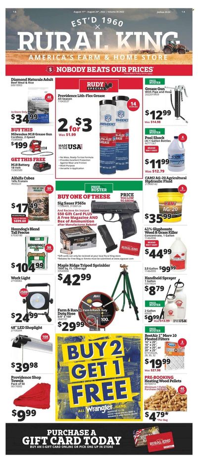 Rural King Weekly Ad Flyer Specials August 11 to August 24, 2022