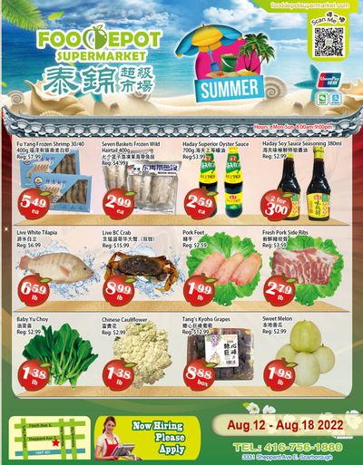 Food Depot Supermarket Flyer August 12 to 18