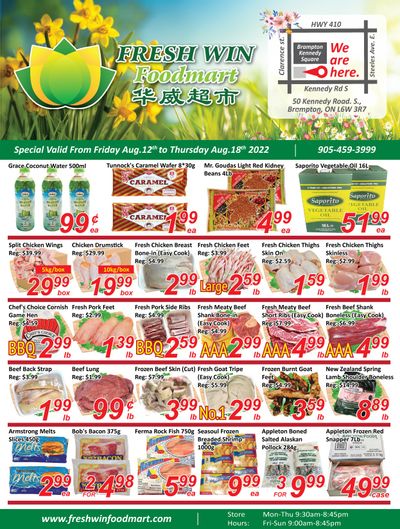 Fresh Win Foodmart Flyer August 12 to 18