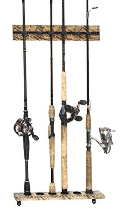 Organized Fishing Camo Modular Vertical Wall Rack for Fishing Rod Storage, Holds up to 6 Fishing Rods, Camouflage Finish, CRWR-006 $19.73 (Reg $27.57)