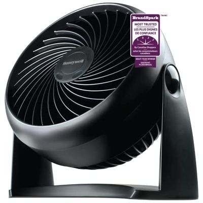 Honeywell HT900C 7" TurboForce® Desk/Table Fan, Air Circulator for Small Bedroom, Wall Mountable, Energy Saving, 3 Speeds $14 (Reg $24.98)