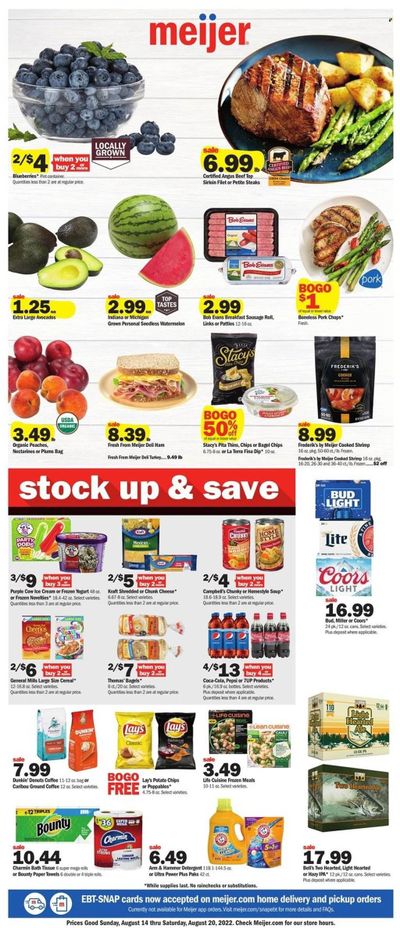 Meijer (IN) Weekly Ad Flyer Specials August 14 to August 20, 2022