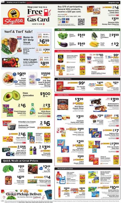 ShopRite (CT, DE, MD, NJ, NY, PA) Weekly Ad Flyer Specials August 14 to August 20, 2022