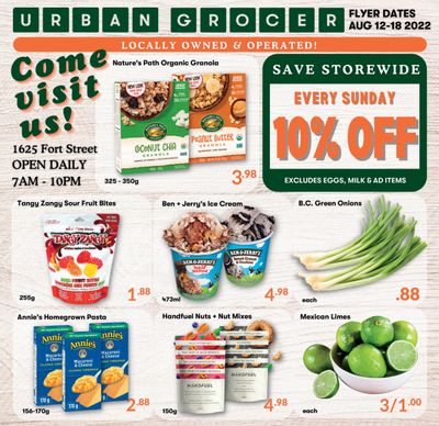 Urban Grocer Flyer August 12 to 18