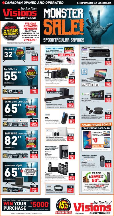 Visions Electronics Flyer October 25 to 31