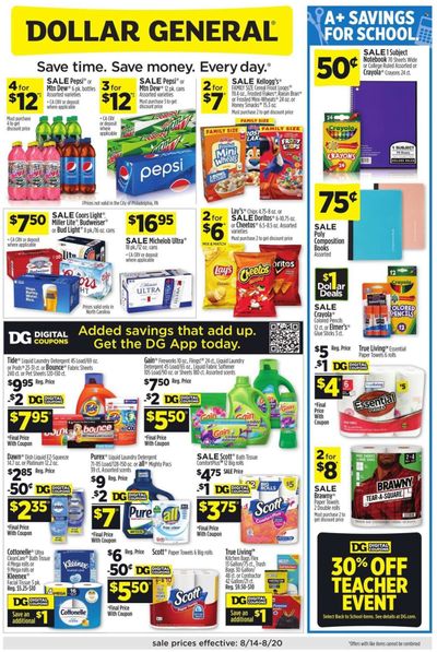Dollar General Weekly Ad Flyer Specials August 14 to August 20, 2022