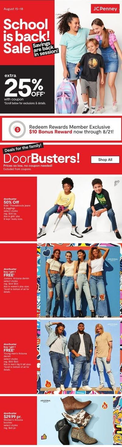 JCPenney Weekly Ad Flyer Specials August 15 to August 18, 2022