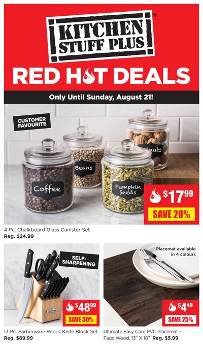 Kitchen Stuff Plus Red Hot Deals Flyer August 15 to 21