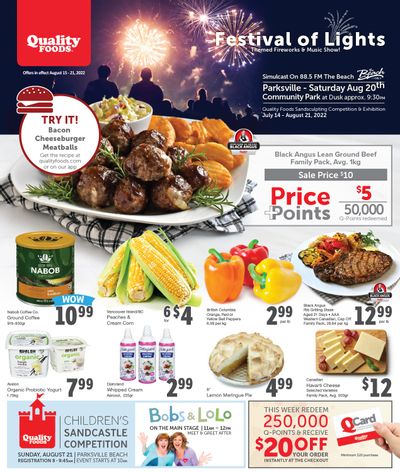 Quality Foods Flyer August 15 to 21