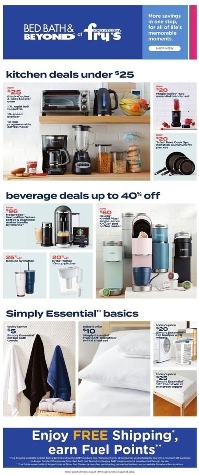 Fry’s (AZ) Weekly Ad Flyer Specials August 15 to August 28, 2022