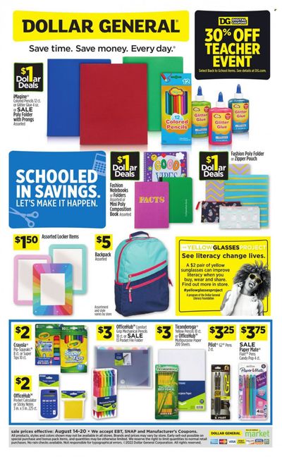 Dollar General Weekly Ad Flyer Specials August 14 to August 20, 2022