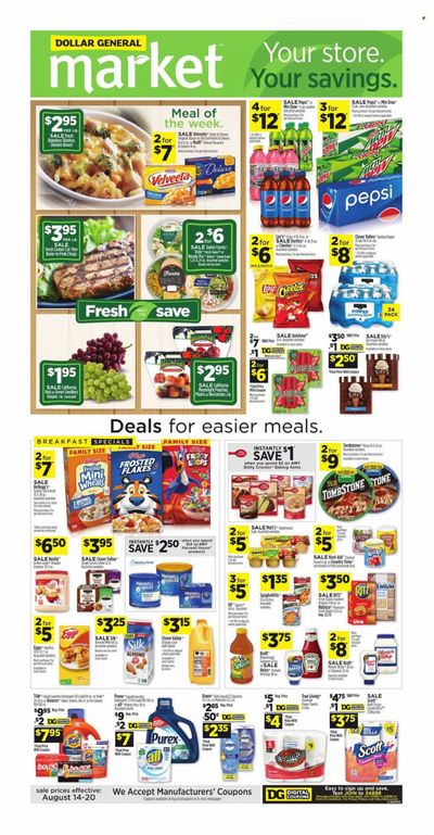 Dollar General (AL, GA, KY, LA, TN) Weekly Ad Flyer Specials August 14 to August 20, 2022