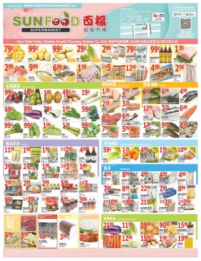 Sunfood Supermarket Flyer October 25 to 31
