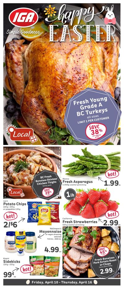 IGA (BC) Flyer April 10 to 16