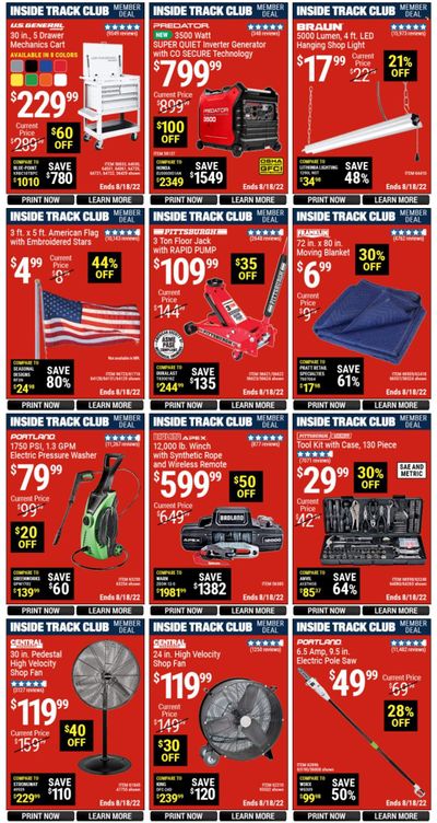 Harbor Freight Weekly Ad Flyer Specials August 15 to August 18, 2022