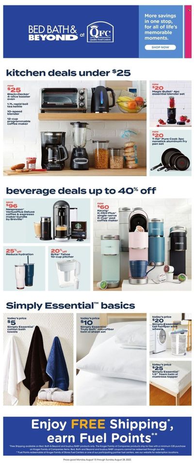 QFC (WA) Weekly Ad Flyer Specials August 15 to August 28, 2022