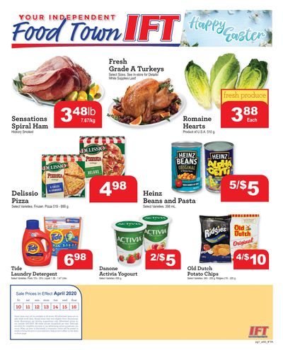 IFT Independent Food Town Flyer April 10 to 16