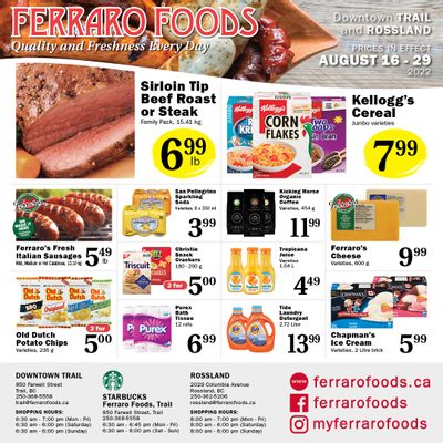 Ferraro Foods Flyer August 16 to 29
