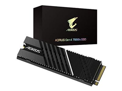 GIGABYTE AORUS Gen4 7000s SSD 1TB PCIe 4.0 NVMe M.2, Nanocarbon Coated Aluminum Heatsink, 3D TLC NAND, SSD GP-AG70S1TB $187.98 (Reg $265.01)