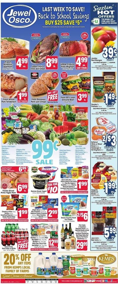 Jewel Osco (IL) Weekly Ad Flyer Specials August 17 to August 23, 2022
