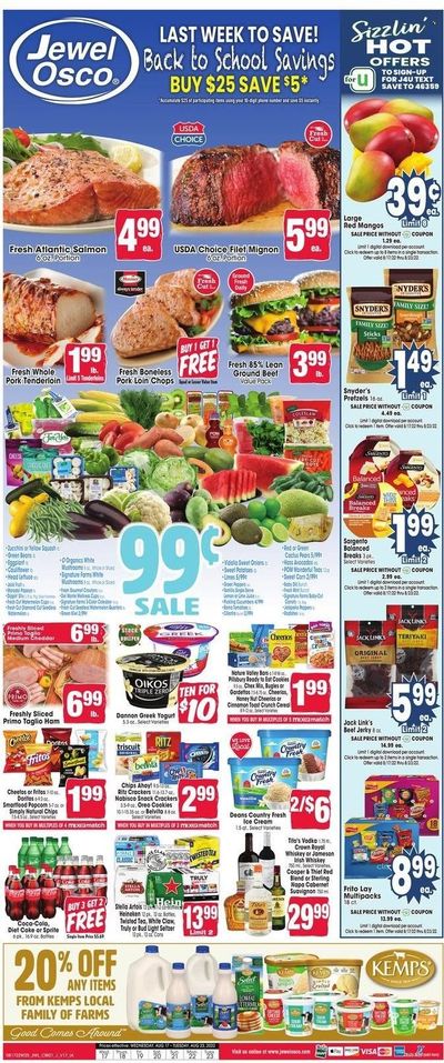 Jewel Osco (IA) Weekly Ad Flyer Specials August 17 to August 23, 2022