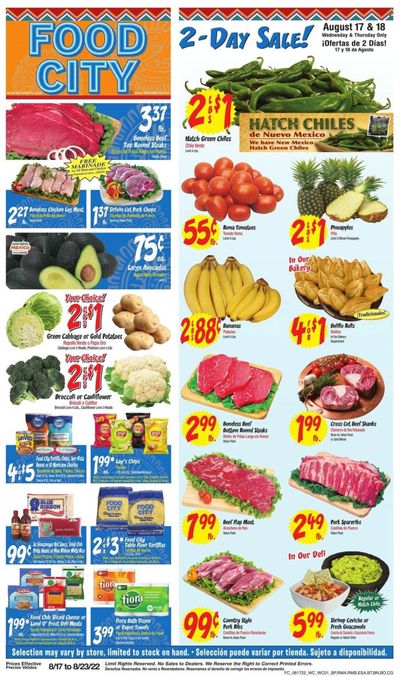 Food City (AZ) Weekly Ad Flyer Specials August 17 to August 23, 2022