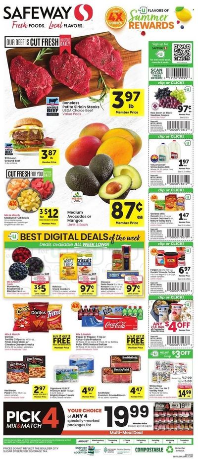 Safeway (CO) Weekly Ad Flyer Specials August 17 to August 23, 2022