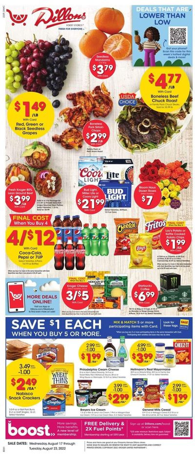 Dillons (KS) Weekly Ad Flyer Specials August 17 to August 23, 2022