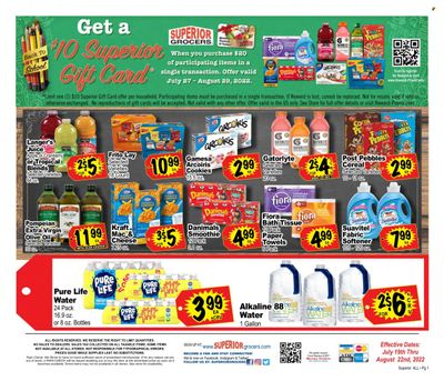 Superior Grocers (CA) Weekly Ad Flyer Specials July 19 to August 22, 2022