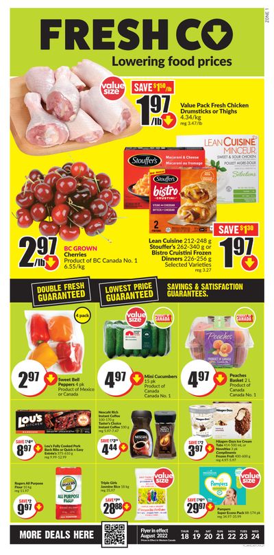 Chalo! FreshCo (West) Flyer August 18 to 24