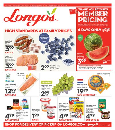 Longo's (Liberty Village) Flyer August 18 to 31