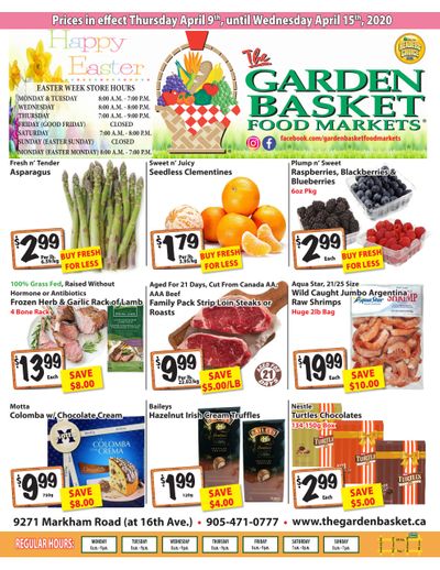 The Garden Basket Flyer April 9 to 15