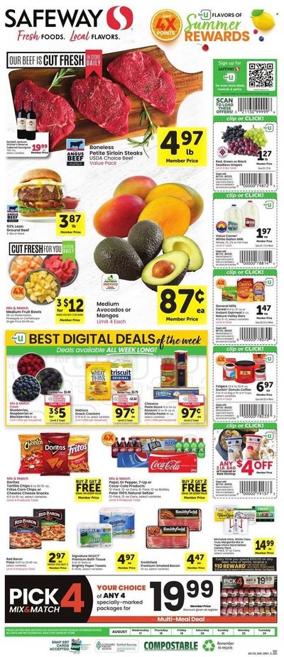 Safeway (SD) Weekly Ad Flyer Specials August 17 to August 23, 2022