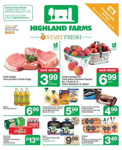 Highland Farms Flyer August 18 to 24
