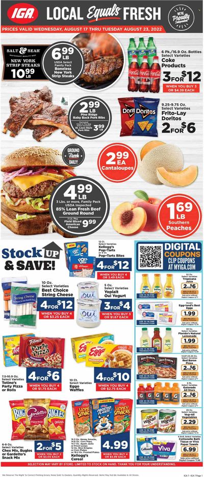 IGA (VA) Weekly Ad Flyer Specials August 17 to August 23, 2022