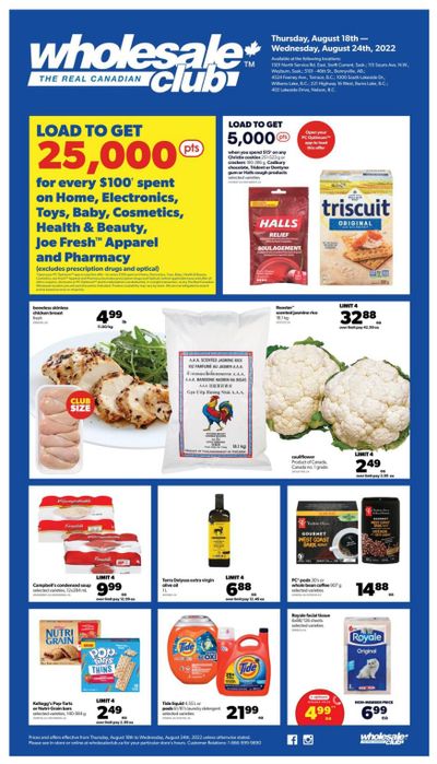 Real Canadian Wholesale Club Flyer August 18 to 24