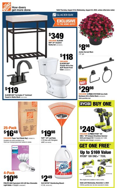 Home Depot (ON) Flyer August 18 to 24