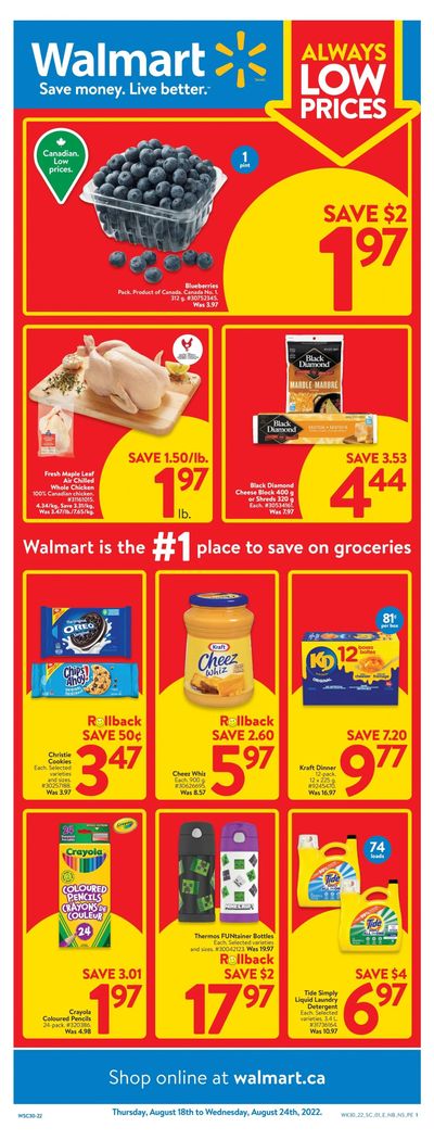 Walmart (Atlantic) Flyer August 18 to 24
