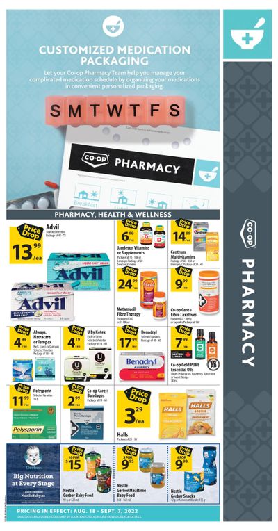 Co-op (West) Pharmacy Flyer August 18 to September 7