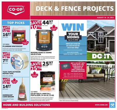 Co-op (West) Home Centre Flyer August 18 to 24