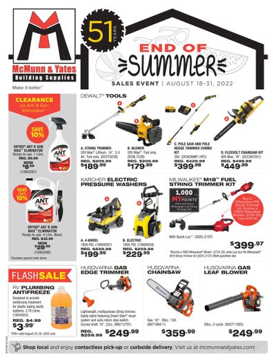 McMunn & Yates Building Supplies Flyer August 18 to 31
